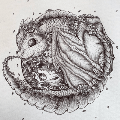 アンジェリーナ・ラベルニア　リトグラフ Lorraine Angelina Designs
